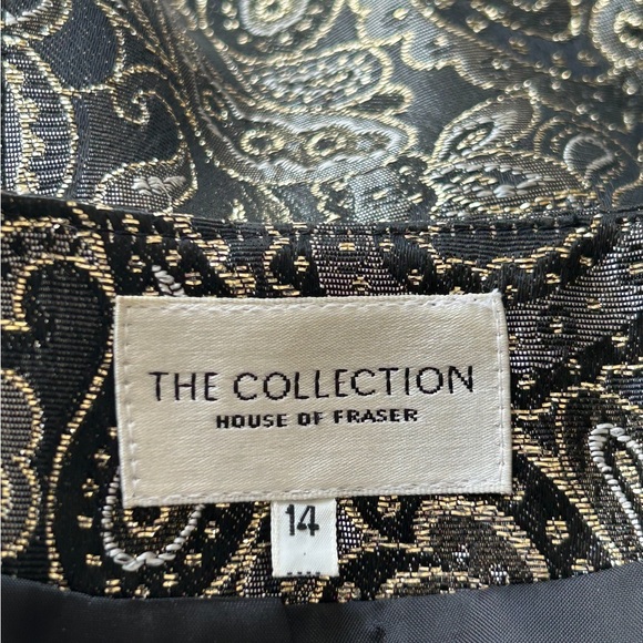 The Collection House of Fraser Gold Metallic Threaded Jacket - Picture 3 of 3